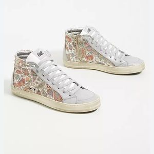 P448 skate w paisley high top shoe sz 41 (10)